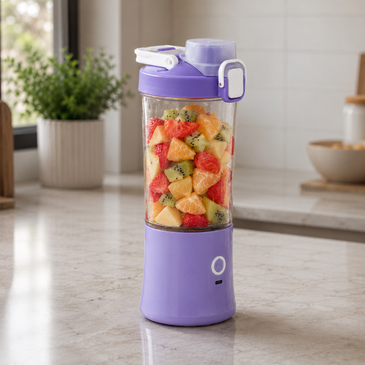Eletric Crusher Juicer With Multicolor Light 8 Blades (600 Ml Multicolor)